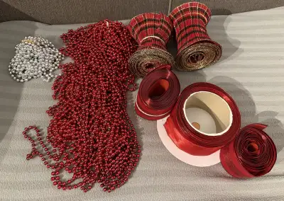 Get ready to deck the halls with this festive lot of unused Christmas decor and wrapping supplies! T...