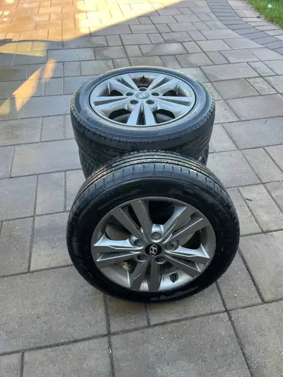 Set of 4 used summer tires Size: 205/55R16 Brand: Sunwide ✔ Tires in good condition (no damage, read...