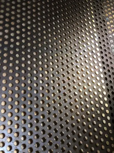 This Heavy Duty Industrial Perferated Metal Sheet - Peg Board. I believe it’s Stainless steel, but i...