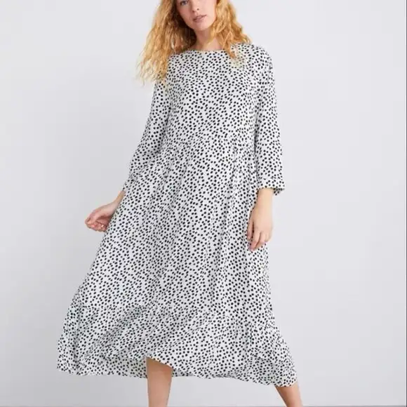 Elegant Polka Dot Maxi Dress – Size L in Women's - Dresses & Skirts in Kitchener / Waterloo - Image 2