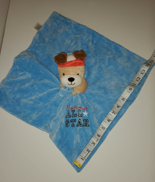 Okie Dokie Mommys All Star,Dog,Baby Rattle Blue Security Blanket in Toys & Games in Truro - Image 4
