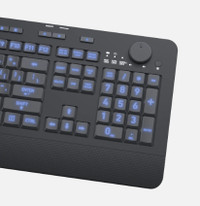 EXTRA LARGE PRINT - AZIO Wireless Keyboard