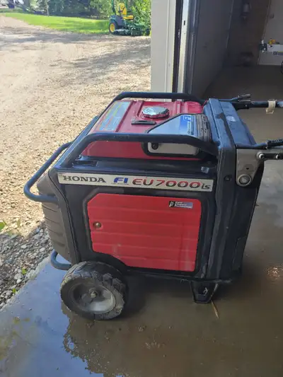 This generator has always been stored inside when not in used. Has 713 hours on it starts and runs l...