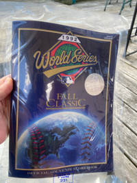 1992 World Series Official Souvenir Scorebook