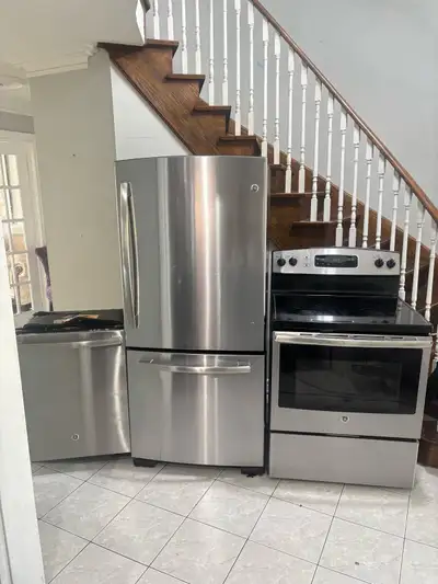 Excellent working set fridge stove can DELIVER, View more