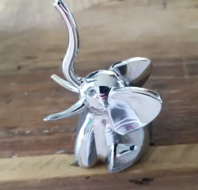 Retails for $15 incl tax link for your reference Umbra Zoola Elephant Ring Holder, Metal Ring Displa...