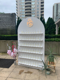7ft Champagne Wall for Rent
