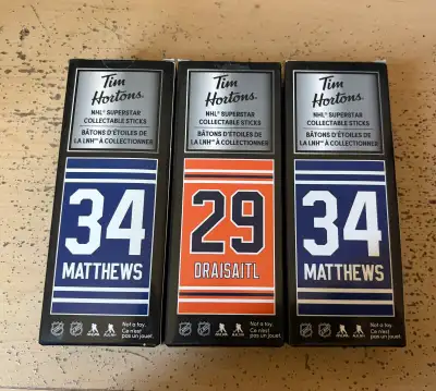 Tim Hortons NHL Collectible Sticks - Matthews & Draisaitl Hockey, View more