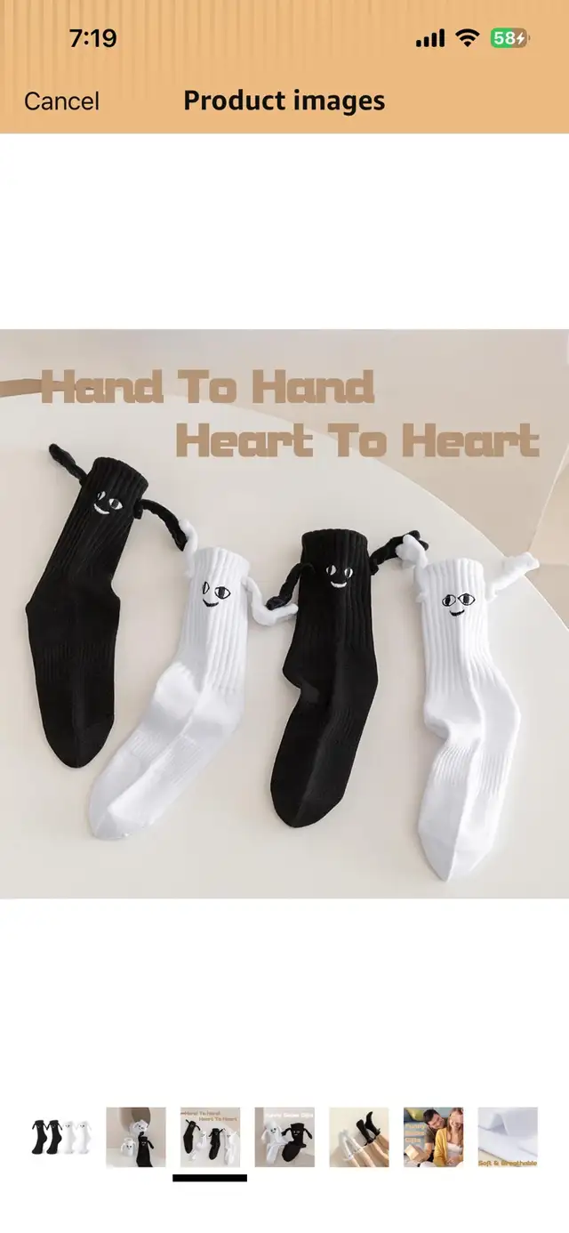 brand new holding hands socks - 2 pairs  in Other in Edmonton - Image 4
