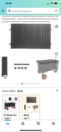 Aluminum Alloy Steel Collapsible Board Desktop for Garden Cart F