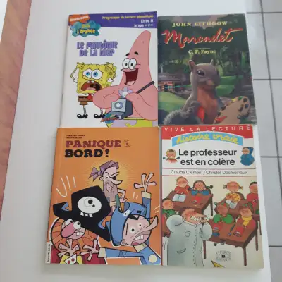 12LIVRES NEUFS JEUNESSE 4à8ans PANIQUE BORD:PROFESSEUR: $3.00CHA, View more