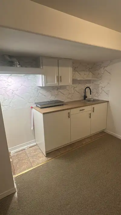 All inclusive Basement 1 bed room, living room for rent
