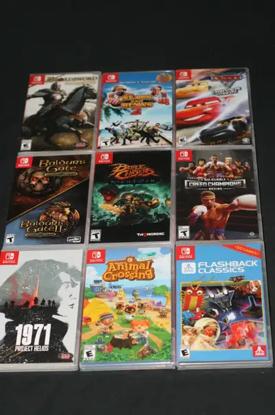 NINTENDO SWITCH GAMES 1) 1971 PROJECT HELIOS BRAND NEW SEALED - 40.00 2) ANIMAL CROSSING NEW HORIZON...