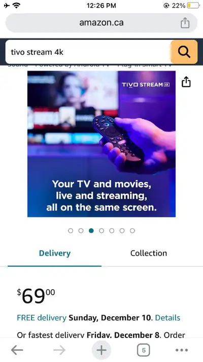 TiVo Stream 4K – Every Streaming App and Live TV on One Screen, View more