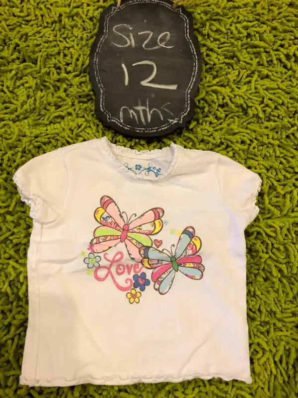Lot of Girls summer T-shirts - 12 months62863262714499122