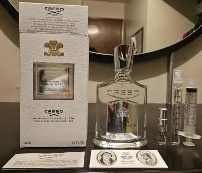 Virgin Island Water Creed 3 & 10ml Decant cologne perfume CONDITION: NEW * 3ml: $25 * 10ml: $60 * 30...