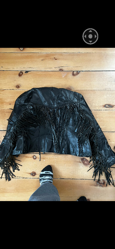 Black Leather Frills Jacket in Women's - Tops & Outerwear in Peterborough - Image 2