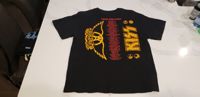 KISS AEROSMITH KISS CONCERT SHIRT. r in Arts & Collectibles in St. Albert - Image 2