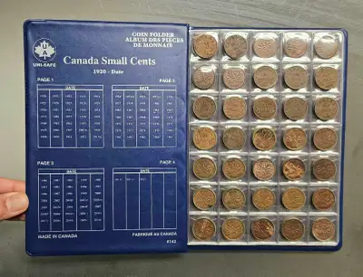 Canadian Small Cent Collection $0.01  (1920–2012) 97 Coins Lot, View more