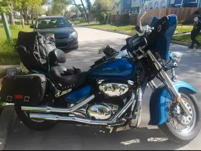 Stored indoors in winter, seats taken outside for photo only. Beautiful bike, comes as pictured and...