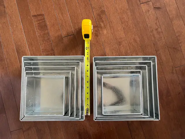 Square cake pans Set of 5 in Kitchen & Dining Wares in Calgary - Image 3