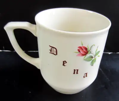 Vintage June Birthday Cup (Dena) T 140 Colour White Base with twin Rose Pattern Maker TSC of Oakvill...