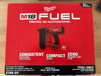 Sealed in Box - Milwaukee M18 Fuel 18 Gauge Brad Nailer + Nails