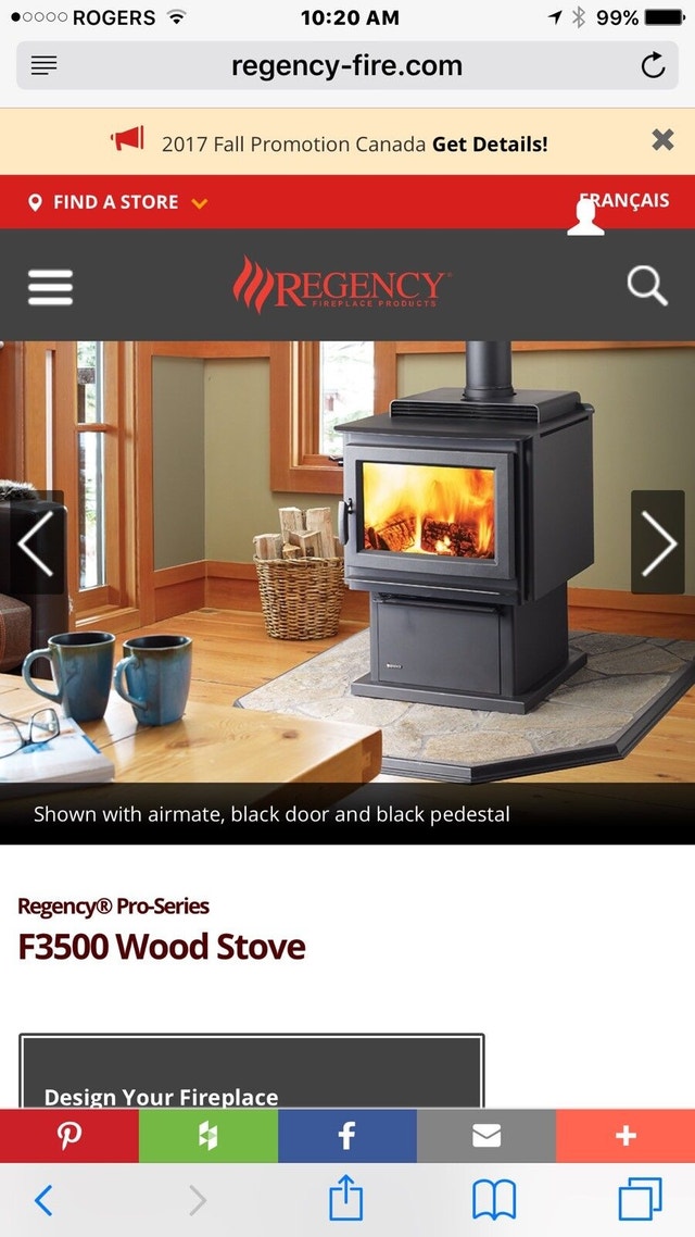 REGENCEY HIGH EFFICIENCY WOOD STOVES Fireplace & Firewood Winnipeg