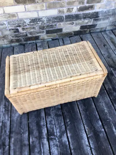 Wicker Hinged Chest, View more