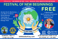 free annual Festival of New Beginnings on Sunday, May 5th, 2024