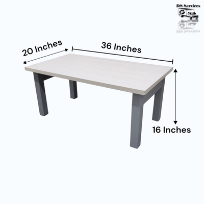 Modern Coffee Table 36" x 20" Wood Top Living Room Desk K8528, View more