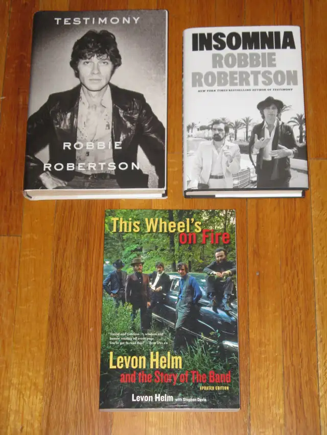Robbie Robertson & Levon Helm Books ~ The Band ~ Testimony, etc.