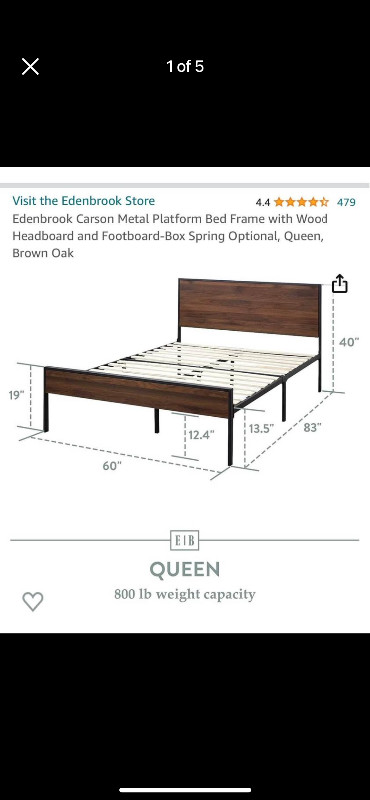 Queen bed frame in Beds & Mattresses in St. Catharines