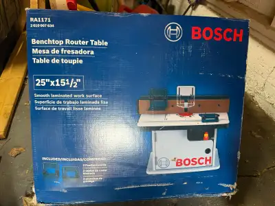 Bosch Router Table Still in Box, View more