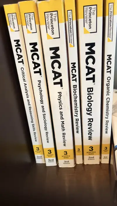 Selling Princeton Review MCAT prep books (2nd and 3rd editions) in excellent condition. Books were o...