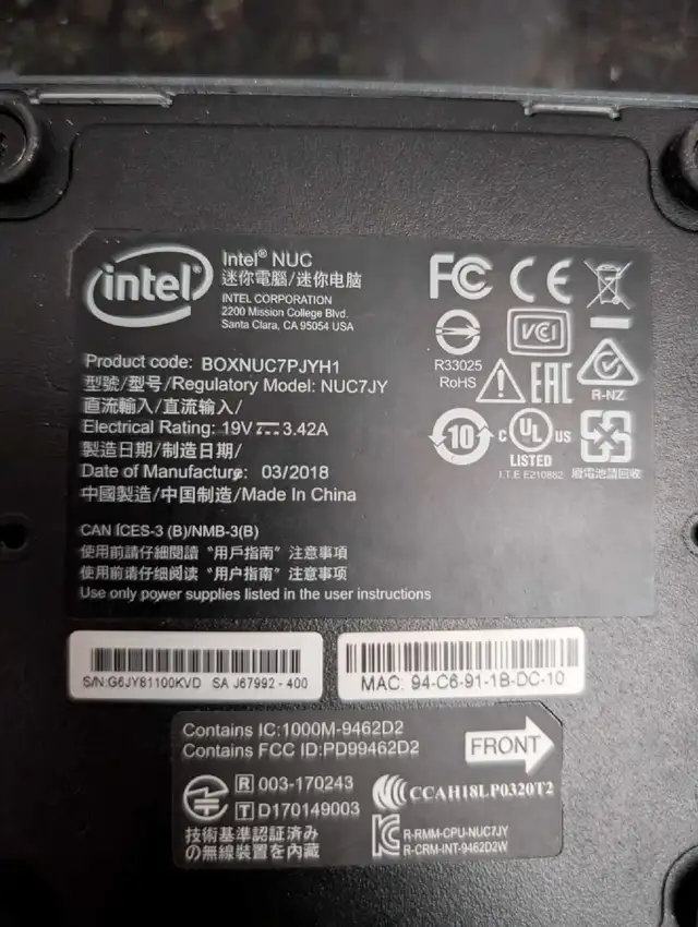 Intel NUC mini pc in Desktop Computers in City of Toronto - Image 3