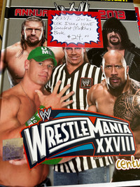 Wrestlemania XXVIII UK Issue Greatest Matches Book Booth 264
