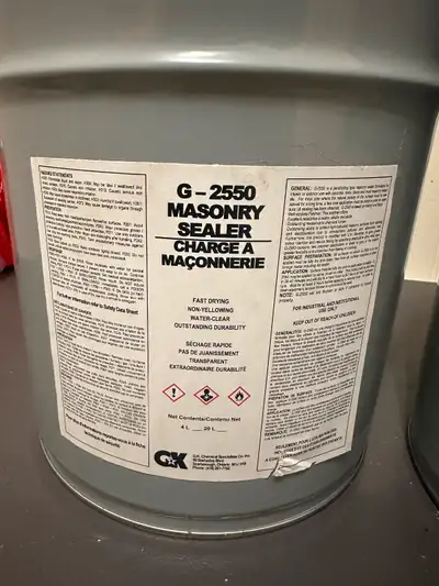 Concrete/brick/block sealer for driveways