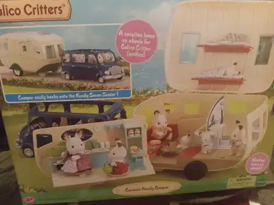 Calico Critters Caravan Family Camper - New, Unopened, View more