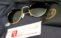 Ray-Ban Sunglasses - Classic gold trimmed, round frames