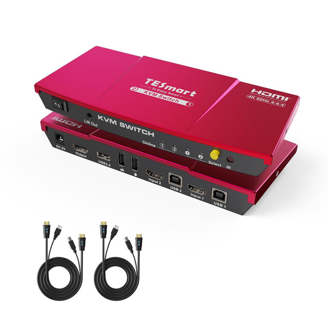 TESmart Dual KVM switch in Cables & Connectors in City of Toronto