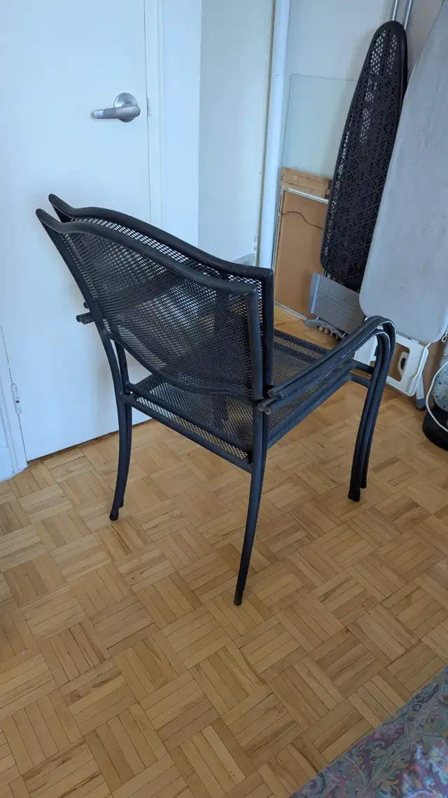 Iron Metal Chair for Garden Patio Balcony light weight! Set of 2 in Patio & Garden Furniture in City of Toronto - Image 4