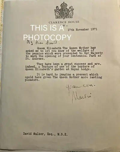 Original signed letter from Martin Charteris, 1971….SEE PHOTO, View more