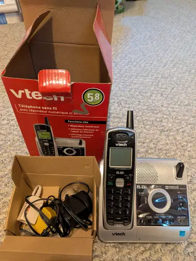 VTech CS5121 5.8 GHz Single Line Cordless Phone, View more