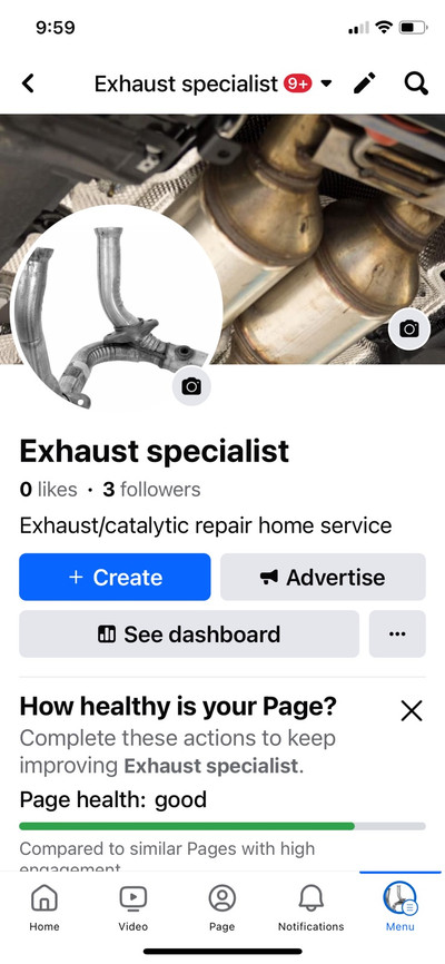 Exhaust leak repair, catalytic services and small body repair, 