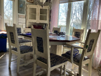 Solid oak dining set