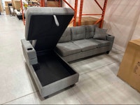 Sectional Sofa Bed with Storage Chaise & Cup Holders City of Toronto Toronto (GTA) Preview