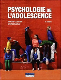 Psychologie de l'adolescence, 4e édition par Cloutier & Drapeau