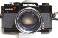 Vintage KONICA autoreflex-T camera & Hexanon f1.4 57mm lens