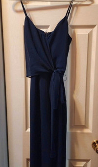 Michael Kors True Navy Flarry Jumpsuit (Small)